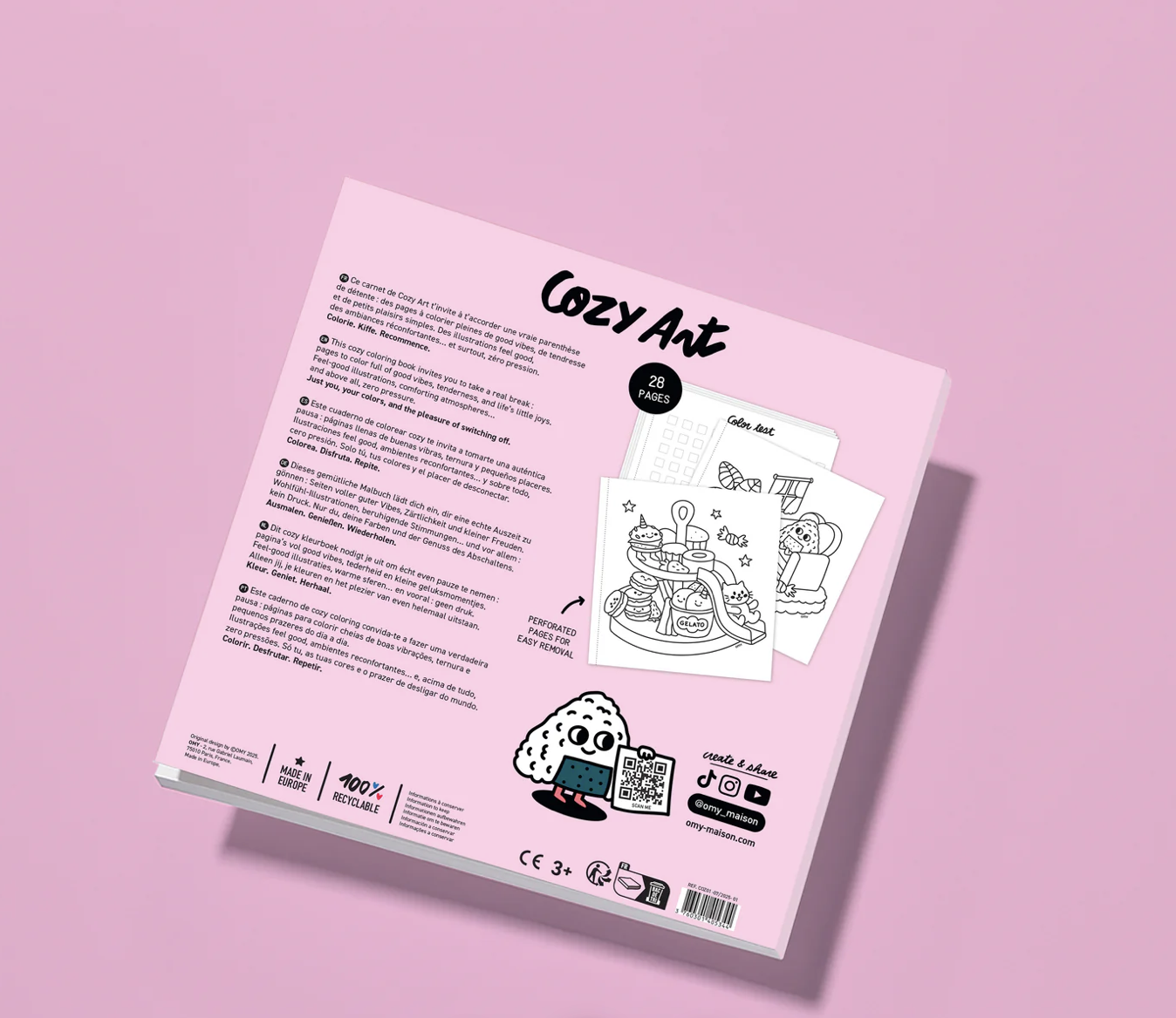 OMY Värviraamat, Kawaii - Image 4