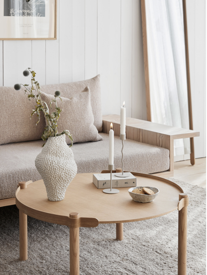 COOEE Küünlajalg kõver 23cm, Sand - Image 2