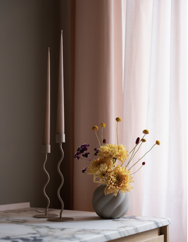 COOEE Küünlajalg kõver 26cm, Taupe - Image 2