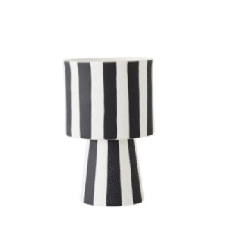 OYOY LIVING Toppu Pot, väike lillepott, black/white