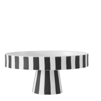 OYOY LIVING serveerimisalus Toppu, black/white